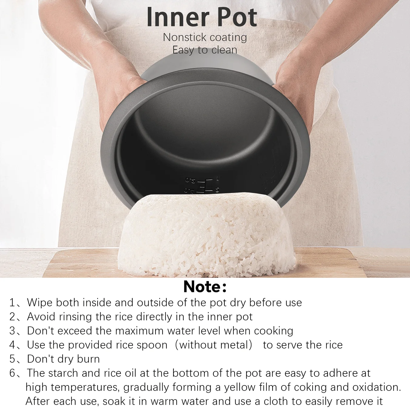 XMSJ Mini Electric Rice Cooker Stainless Steel Inner Pot