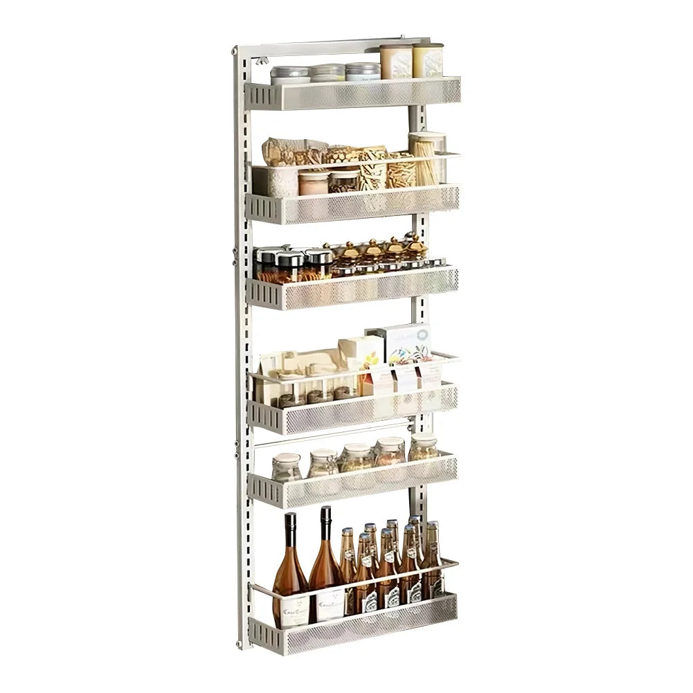 HiMISS Adjustable 6-Level Metal Pantry Organizer For Doors