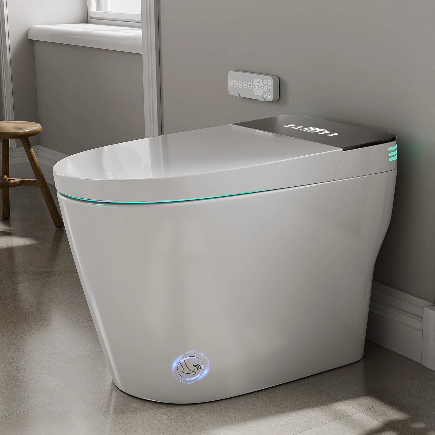 Smart Toilet With Built In Bidet And Auto Open Close