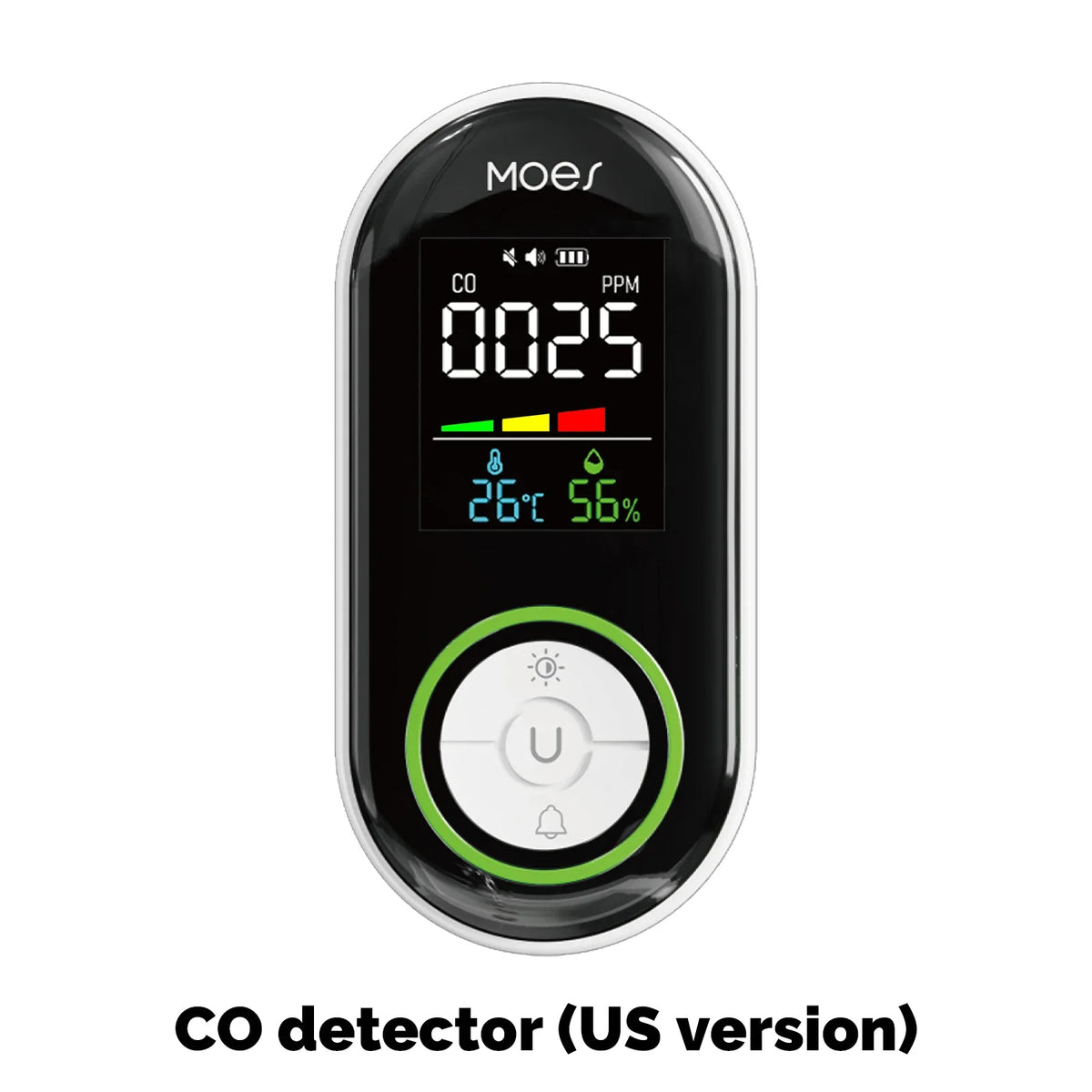 Moes Plug In Carbon Monoxide Detector With Temperature And Humidity