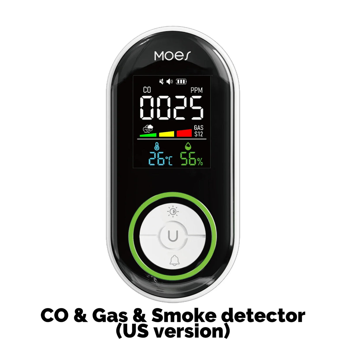 Moes Plug In Carbon Monoxide Detector With Temperature And Humidity