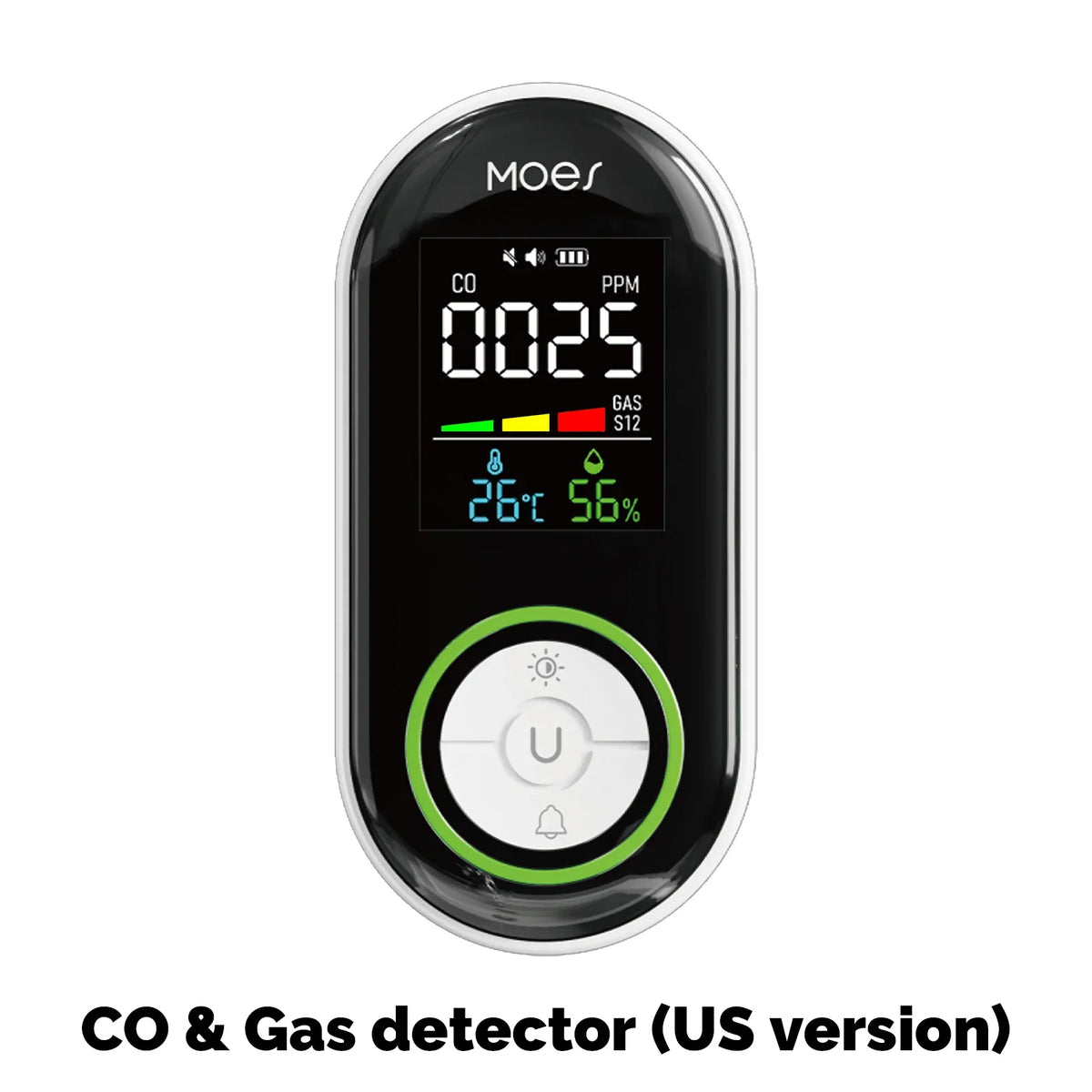 Moes Plug In Carbon Monoxide Detector With Temperature And Humidity