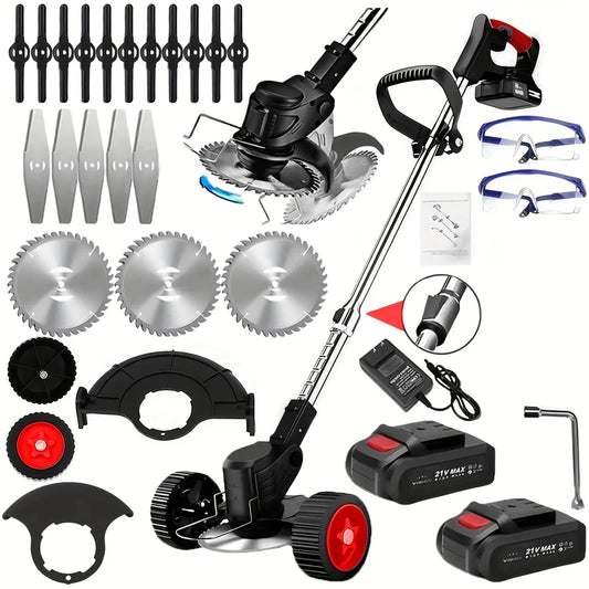Cordless Lawn Trimmer Weed Cutter And Grass Edger With Battery