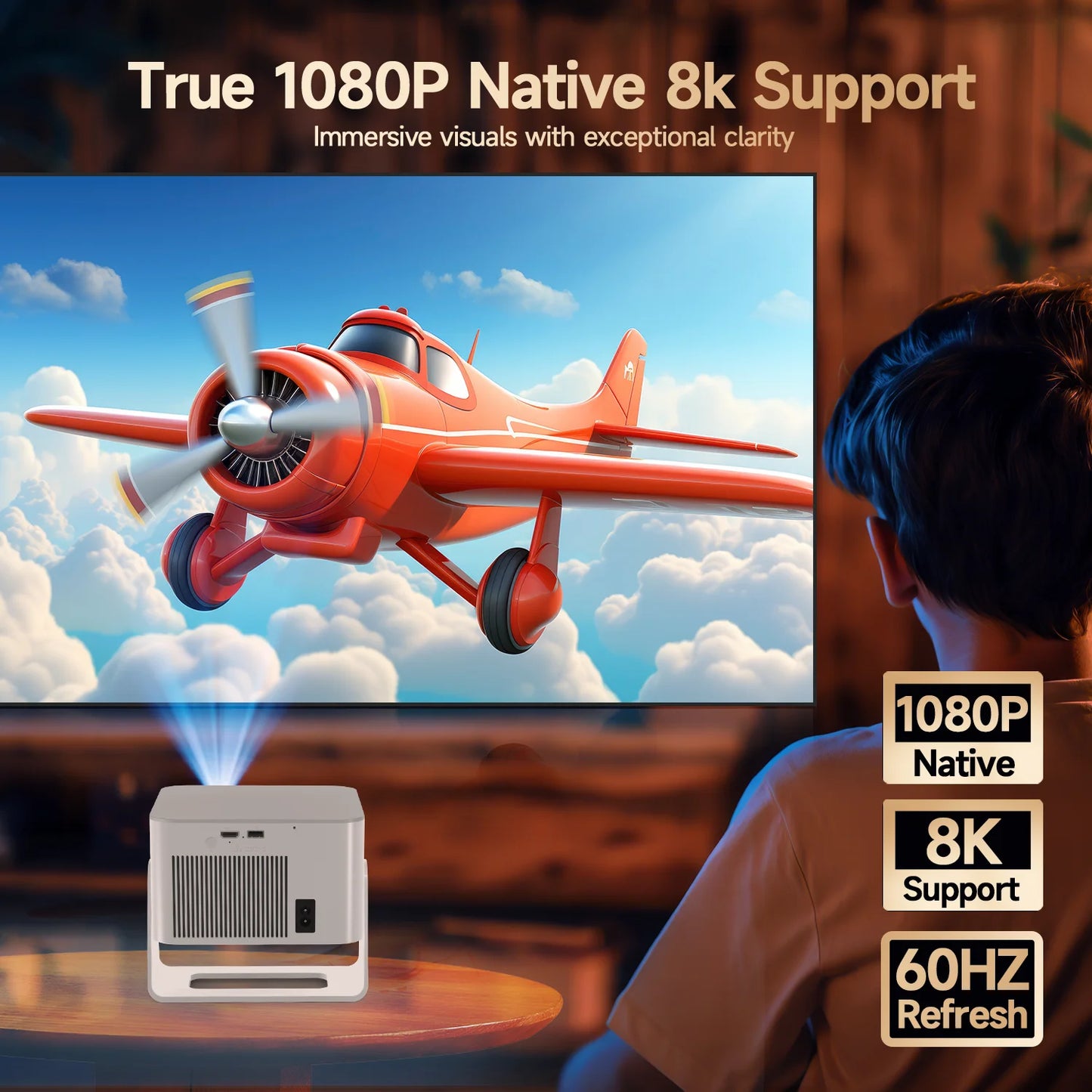Magcubic Android Projector 900ANSI Auto Focus 1080P Wireless
