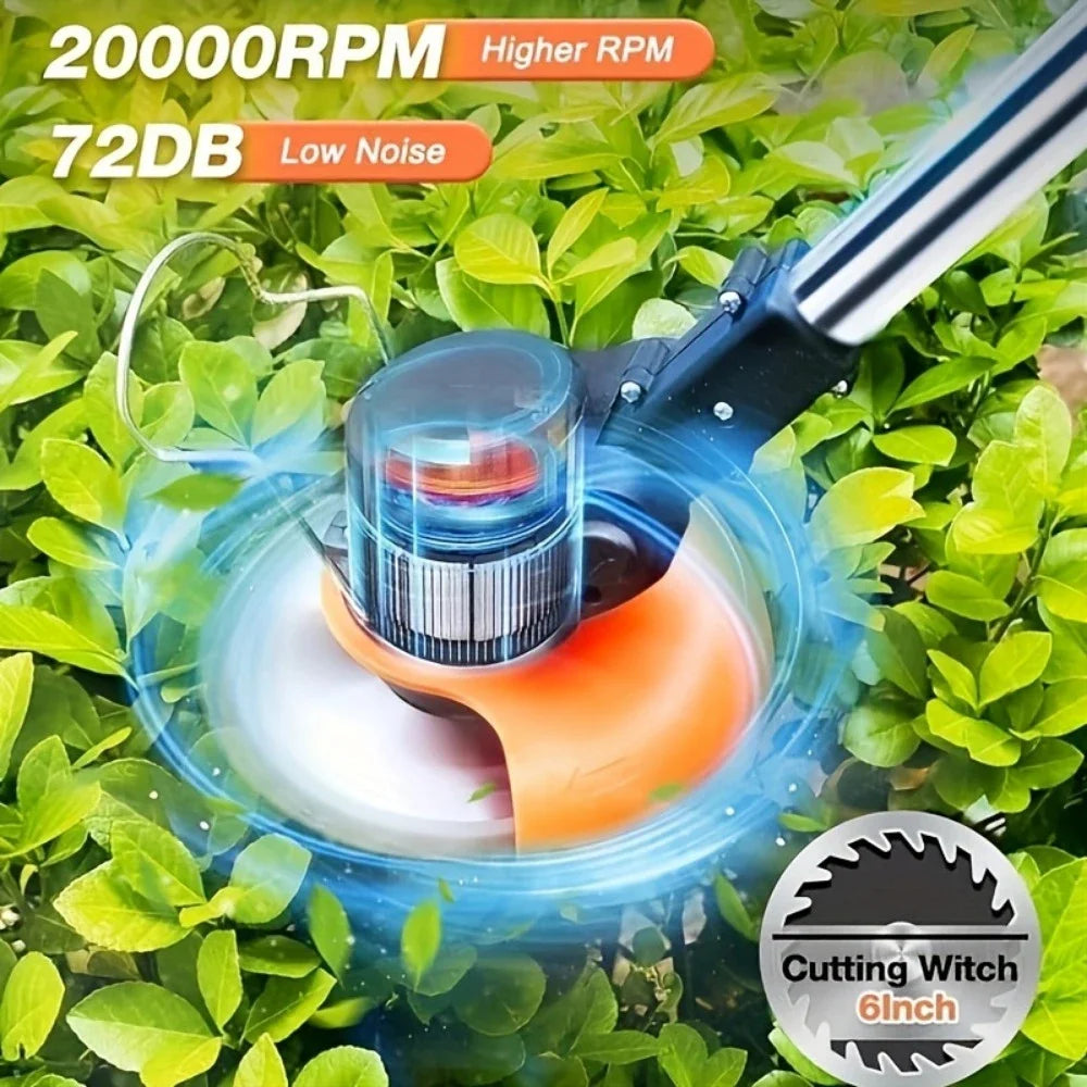 Cordless Lawn Trimmer Weed Cutter And Grass Edger With Battery
