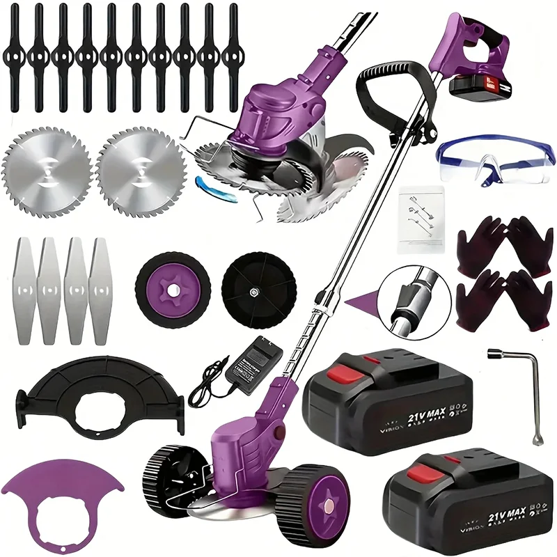 Cordless Lawn Trimmer Weed Cutter And Grass Edger With Battery