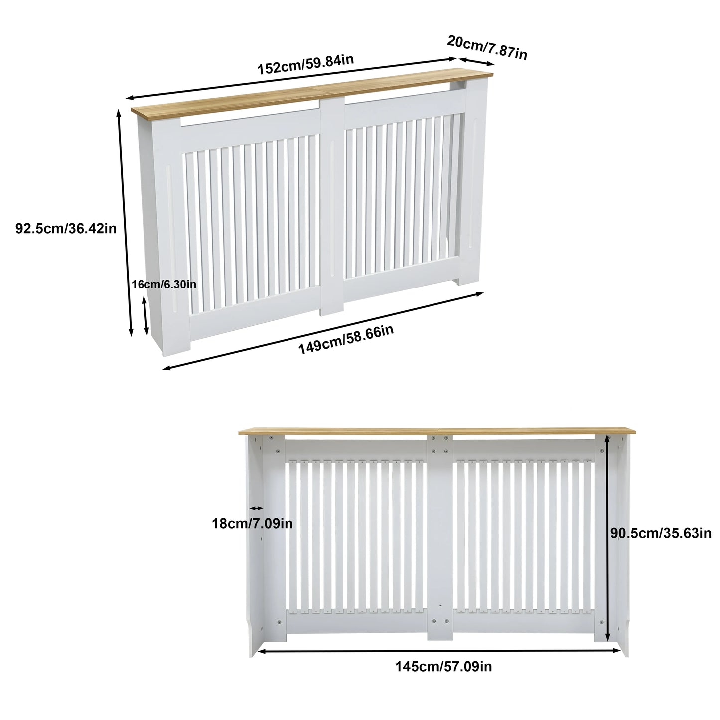 Radiator Cover Wood Cabinet MDF Heater Cover For Home Furniture