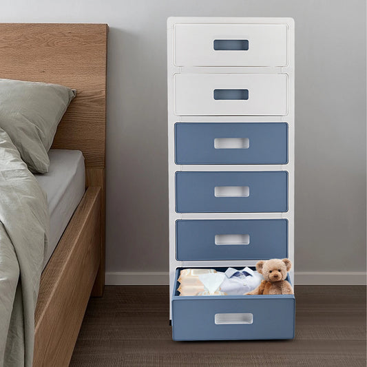 Bymaocar 6 Tier Plastic Drawer Cabinet Organizer For Home Office
