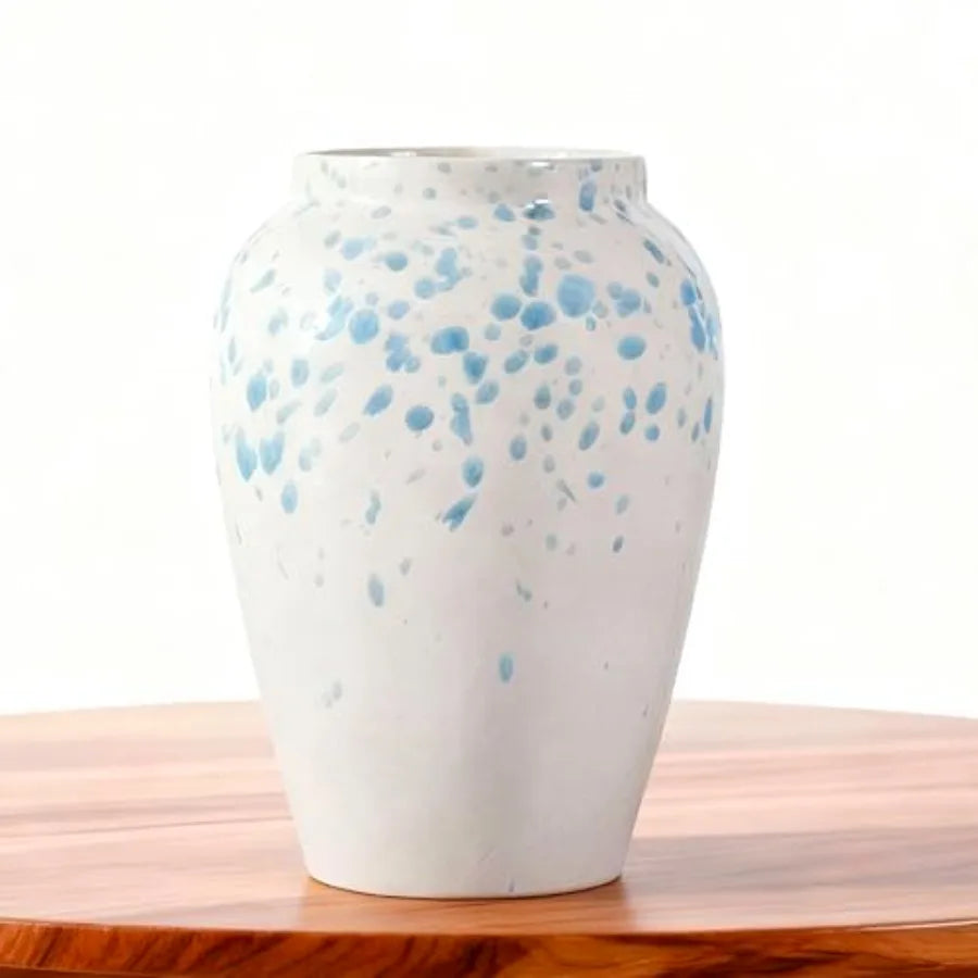 Ceramic Vase Vitreous China for Home Decor Heavyweight Centerpiece