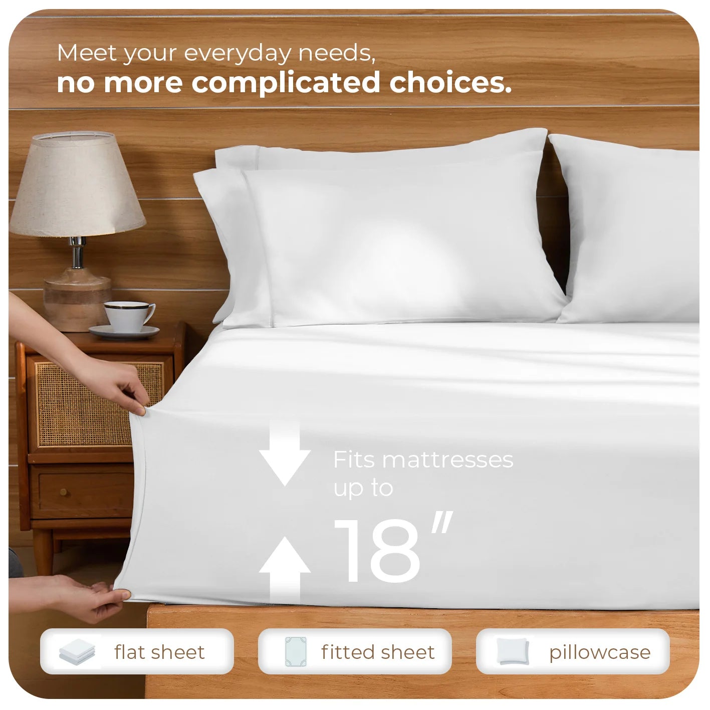 Jiangsu 4 Piece Bedding Set Deep Pocket Easy Care Quality
