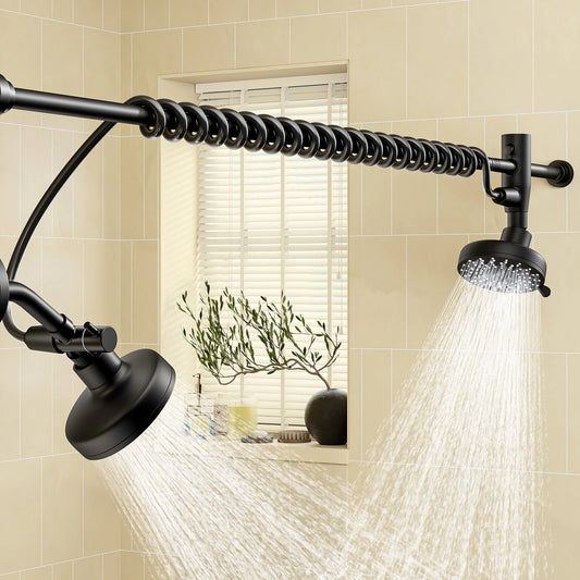Tandem Dual Shower Head For Couples With High Pressure