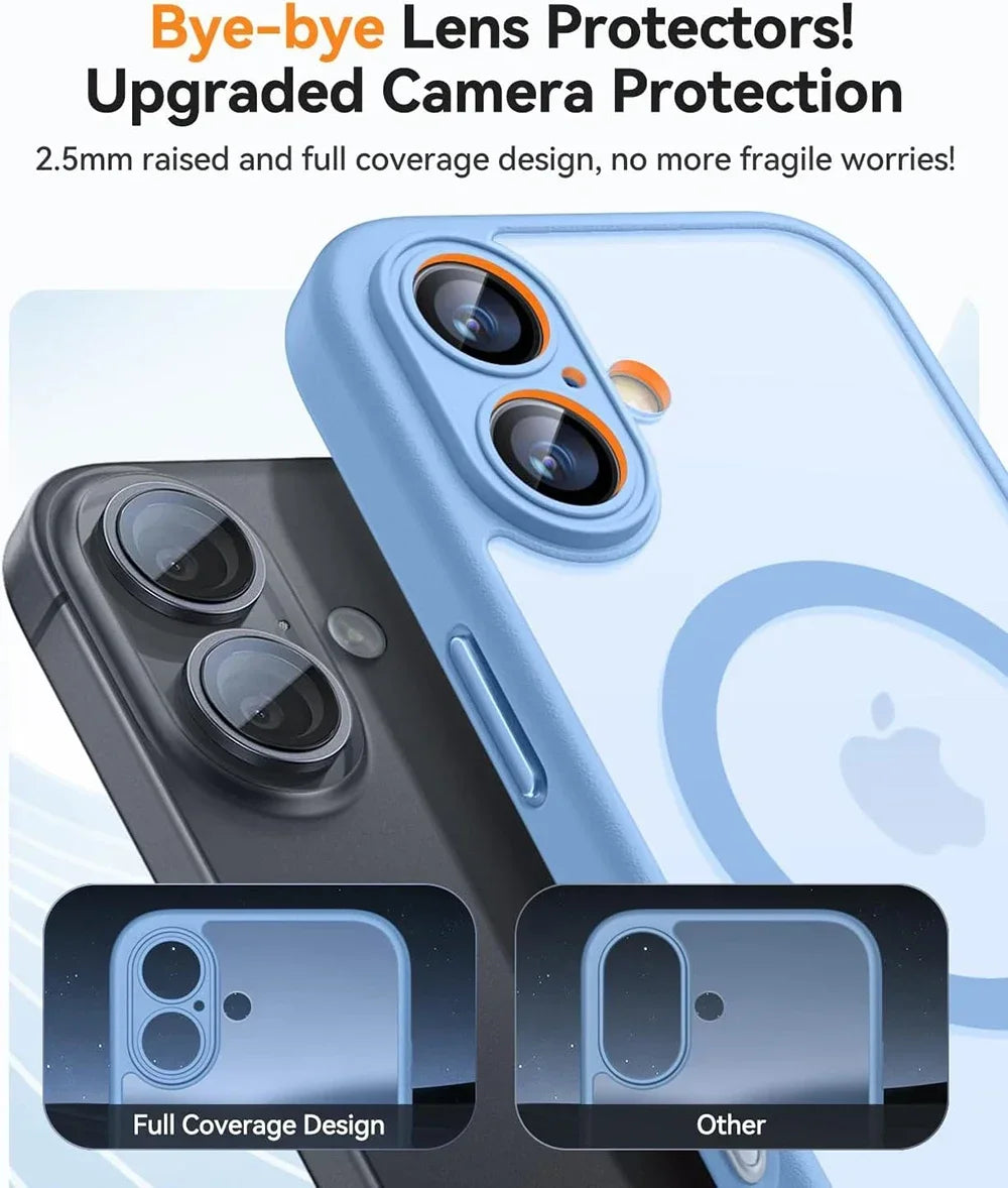 KESUFEIDA Magnetic Matte Shockproof Phone Case For iPhone MagSafe
