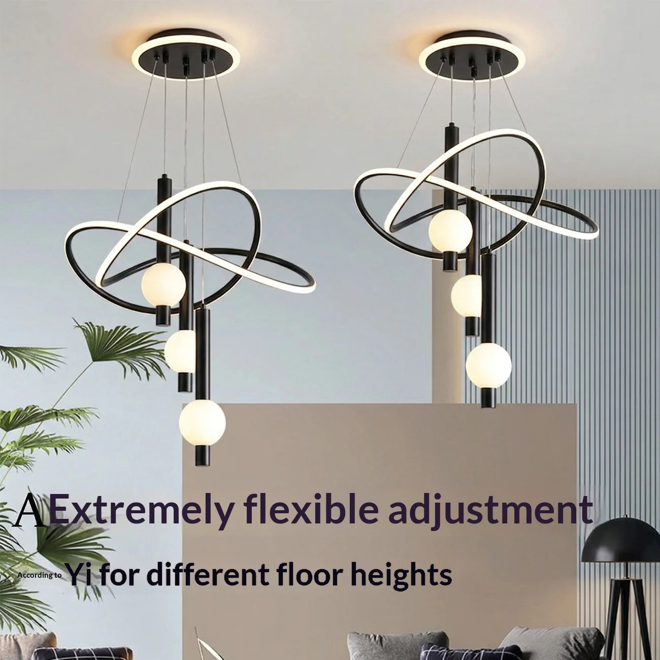 Lollipop LED Pendant Light With Three Lighting Modes