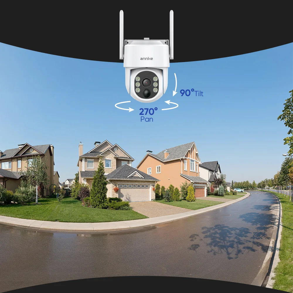 ANNKE Wireless 4MP Solar Outdoor CCTV System With NVR PTZ