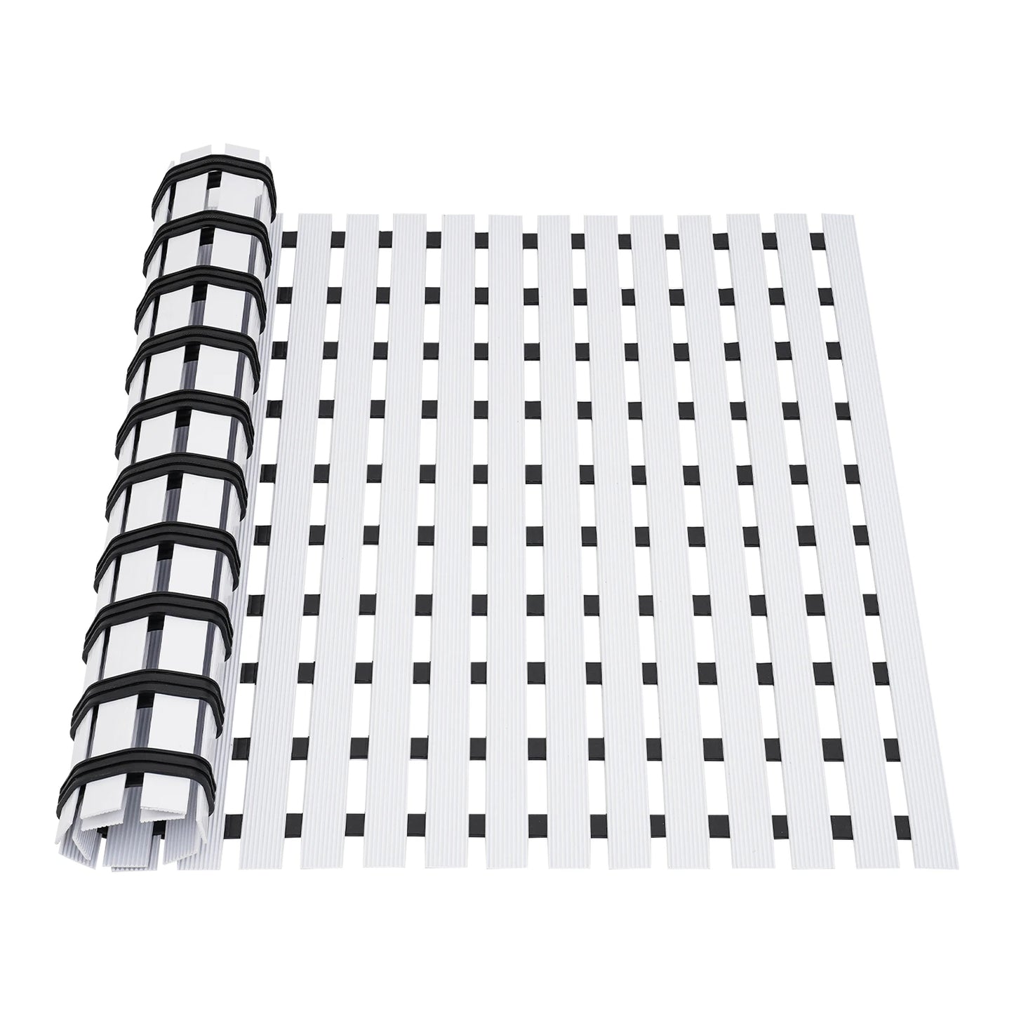 Bymaocar PVC Shower Mat Non Slip Bathroom Floor Mat With Drainage Holes
