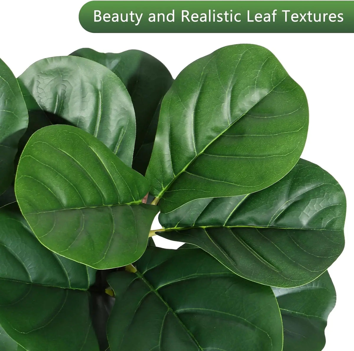 HiMISS Artificial Fiddle Leaf Fig Floor Tree For Home Decor