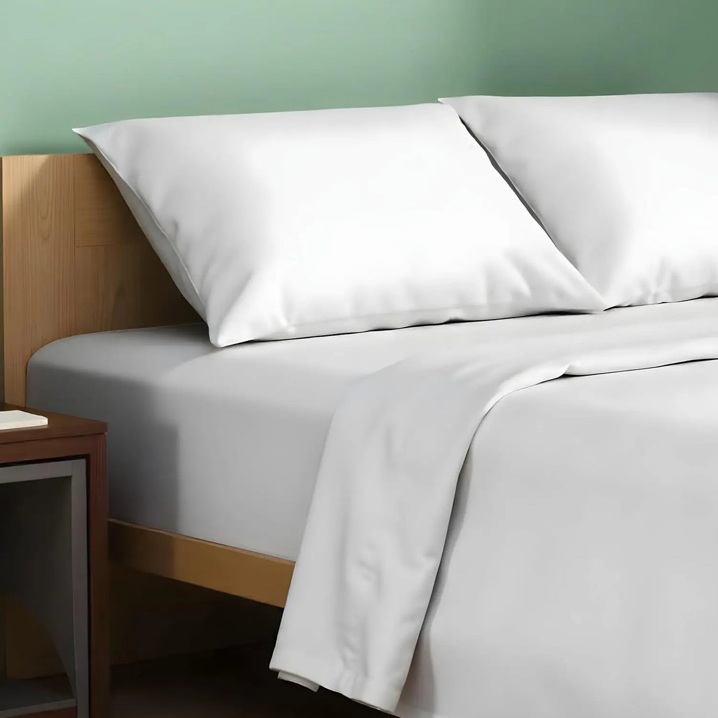 Organic Cotton Percale Sheet Set 4 Piece Soft Breathable Bedding