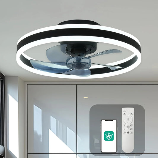 Orison Modern Low Profile Ceiling Fan With Remote Control