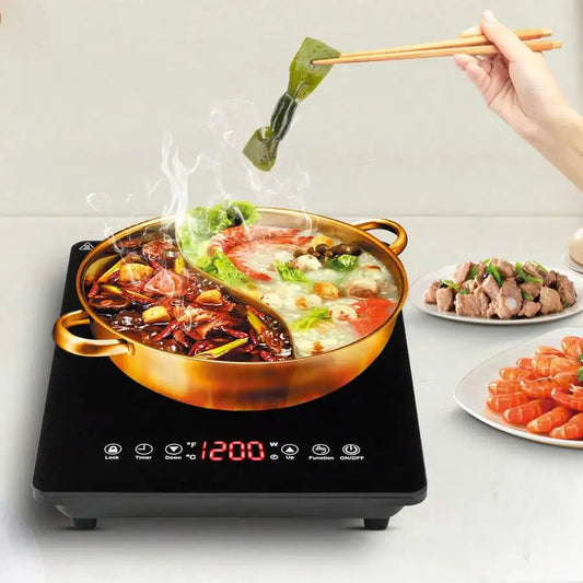 XMSJ Portable Induction Cooktop 1800W Sensor Touch Slim Design
