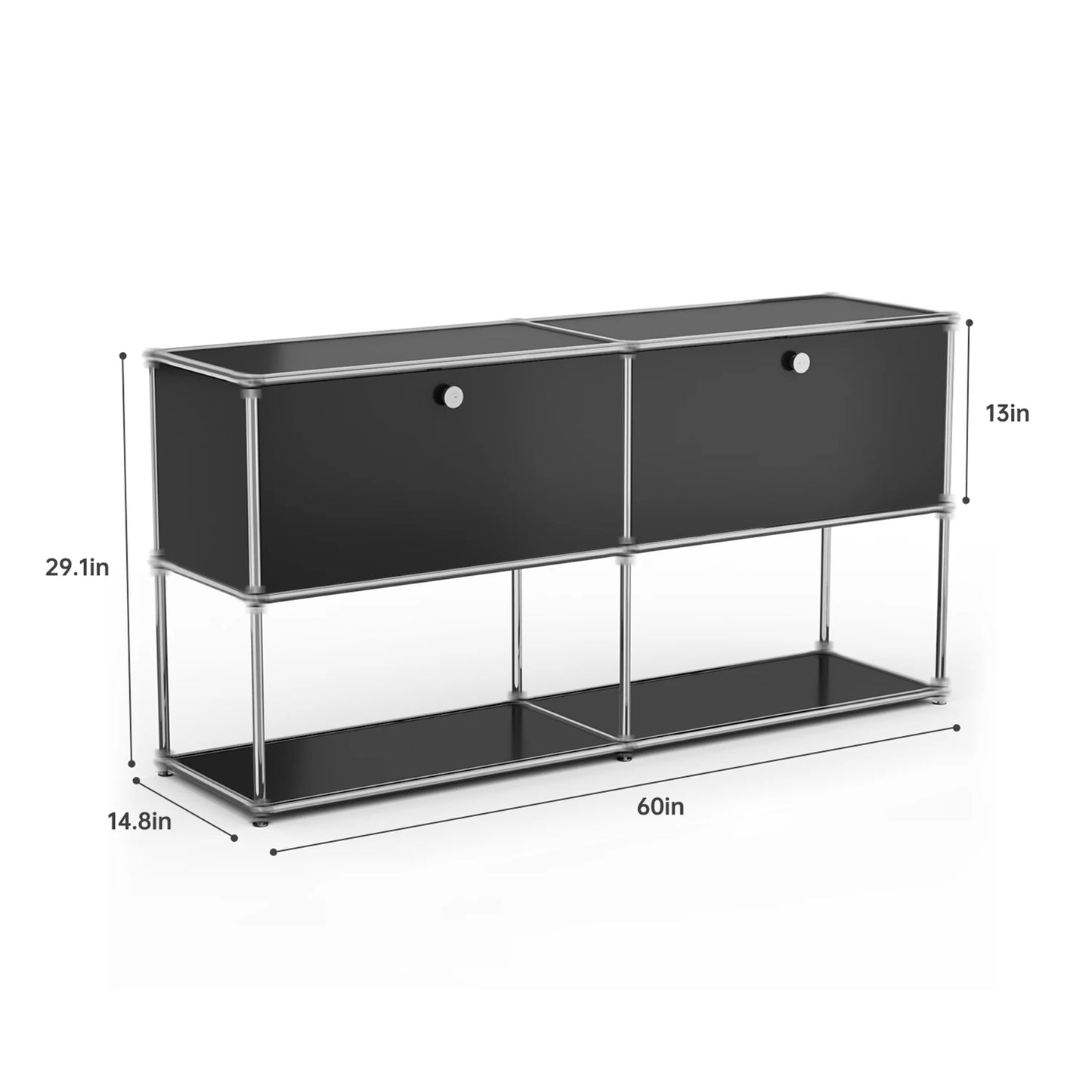 Stainless Steel Storage Cabinet For Living Room And Home Office