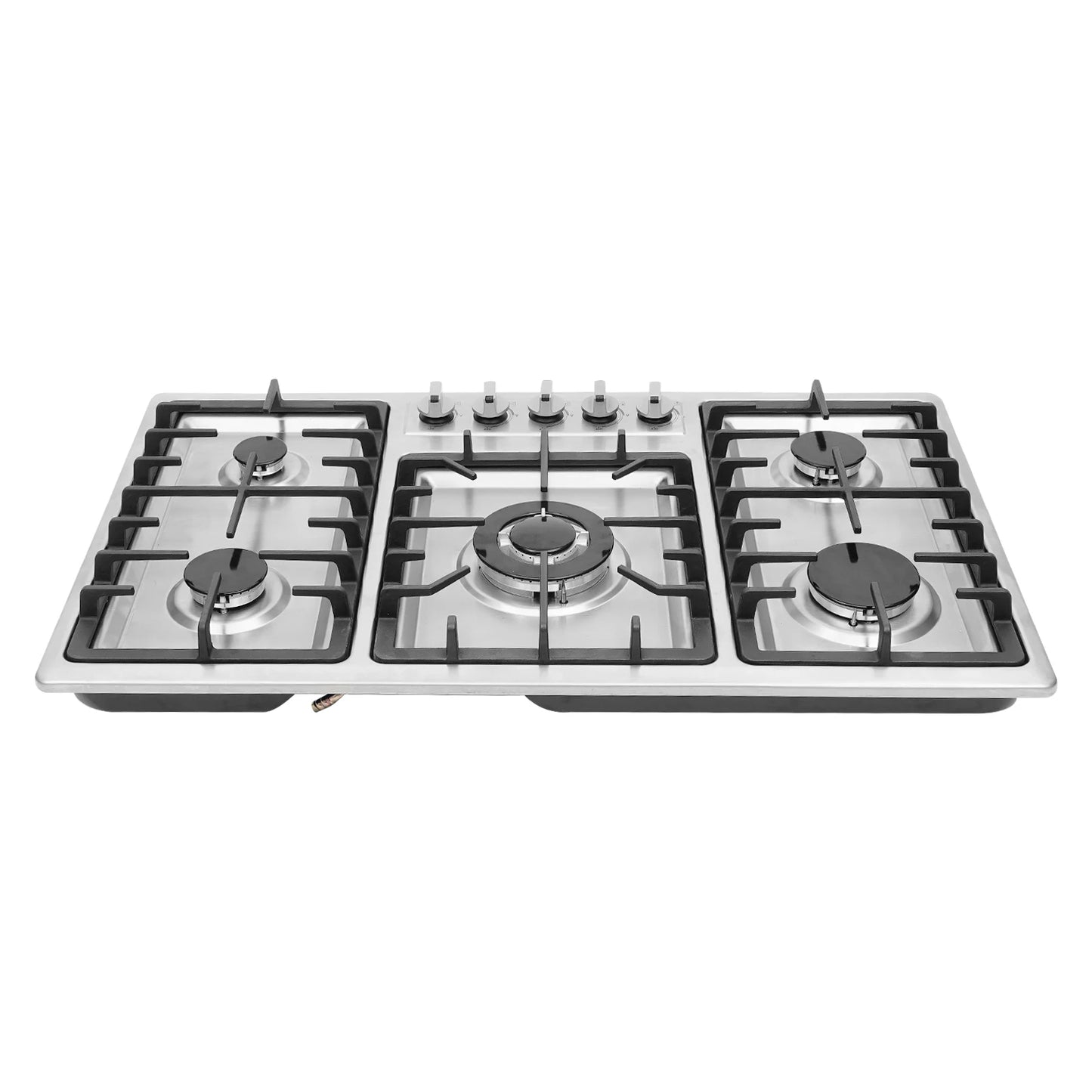 Sweetmile 5 Burner Built In Gas Cooktop Stainless Steel Natural Gas Propane