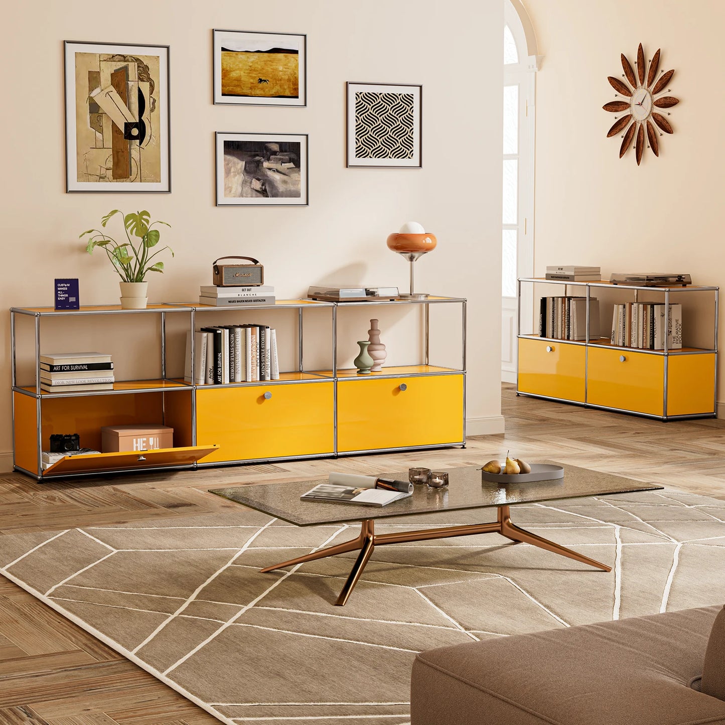 Stainless Steel Storage Cabinet For Living Room And Home Office