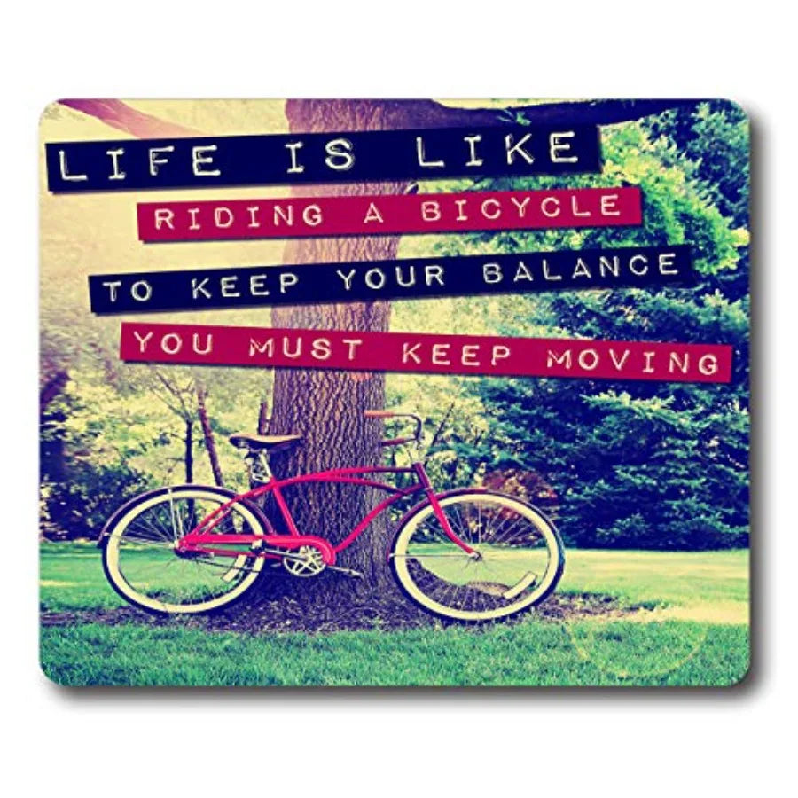 Sunset Wooden Pier Mouse Pad with Non Slip Rubber Base