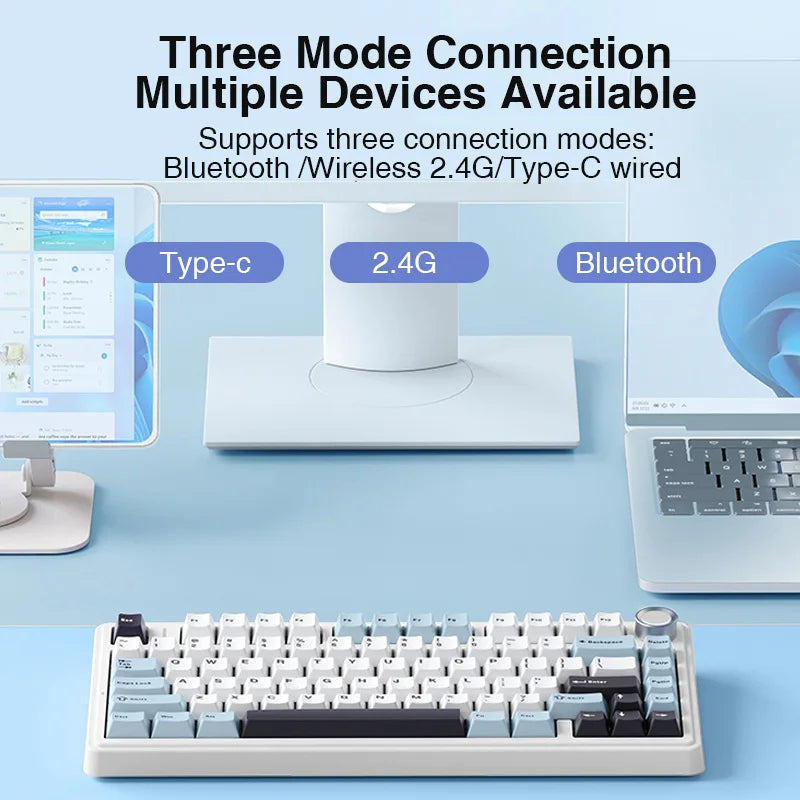 AULA F75 Wireless Bluetooth Mechanical Keyboard With RGB Backlight
