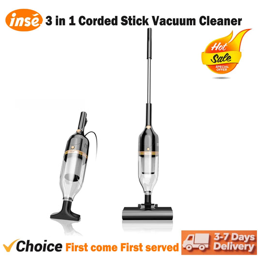 INSE Corded Vacuum Cleaner R7 R6X R3S 3In1 Lightweight