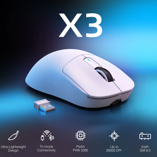 Attack Shark X3 Wireless Gaming Mouse With PAW3395 Sensor
