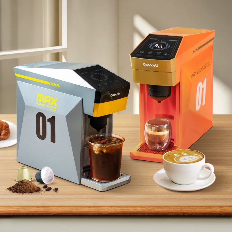 Capadeli 4 In 1 Espresso Machine Compatible With Pods And Ground