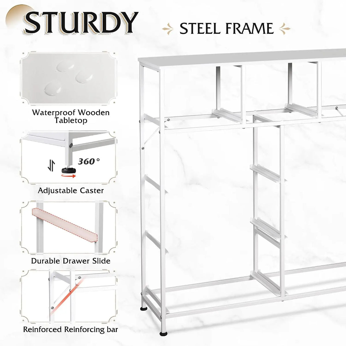 Premium Fabric Storage Cabinet With Steel Frame For Home Space