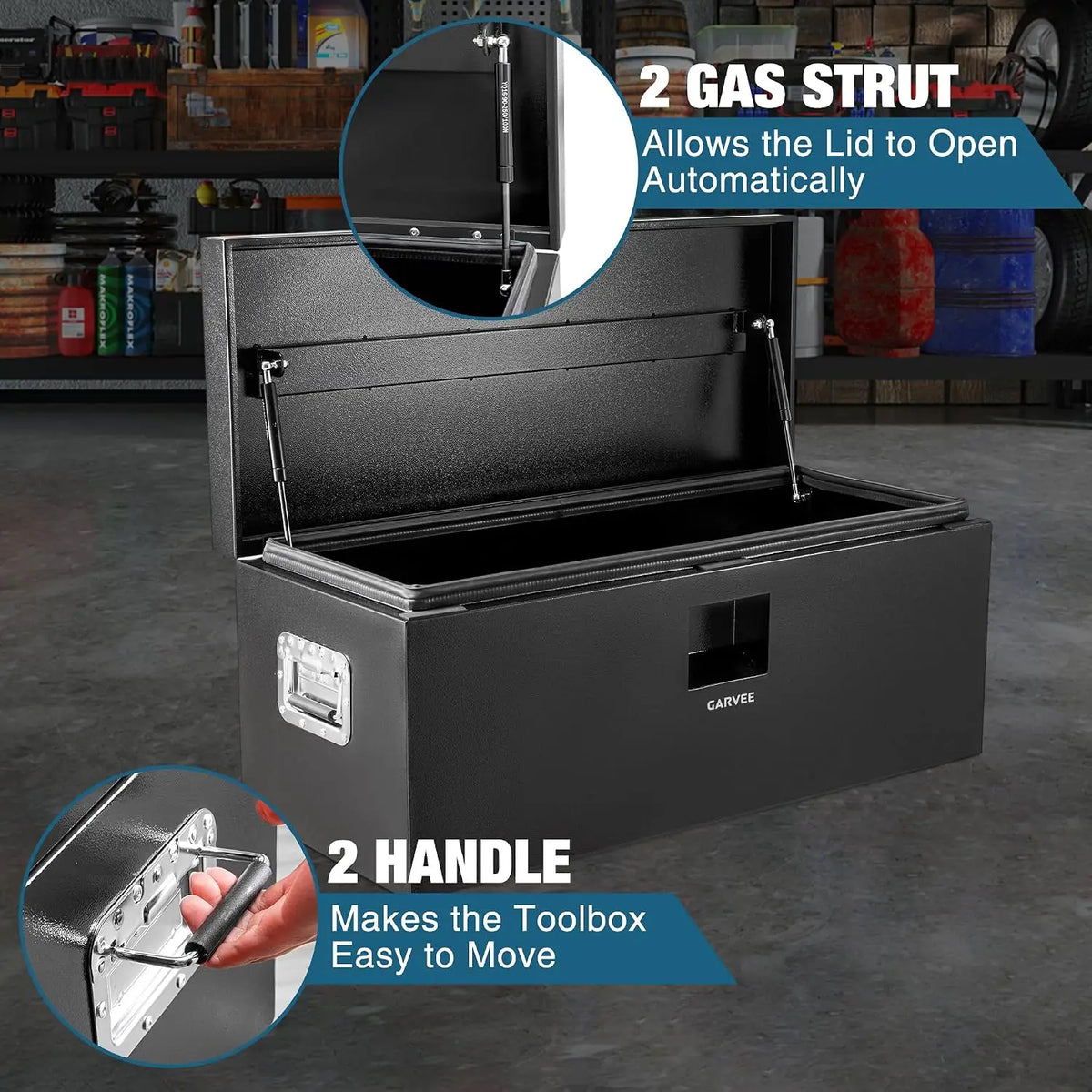 Garvee Truck Bed Tool Box Trailer Storage Organizer