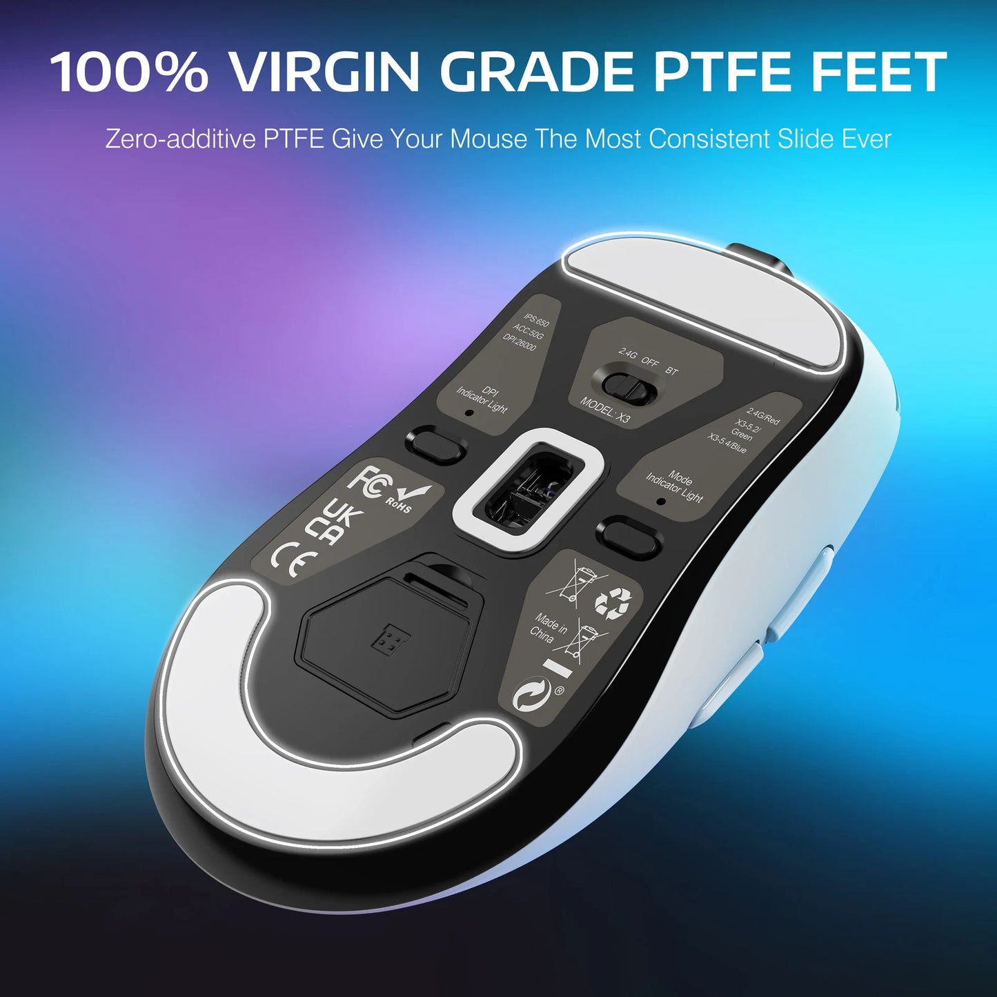 Attack Shark X3 Wireless Gaming Mouse With PAW3395 Sensor