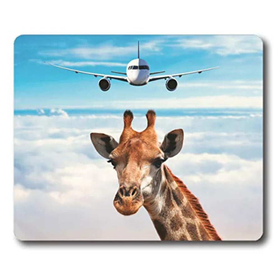 Sunset Wooden Pier Mouse Pad with Non Slip Rubber Base