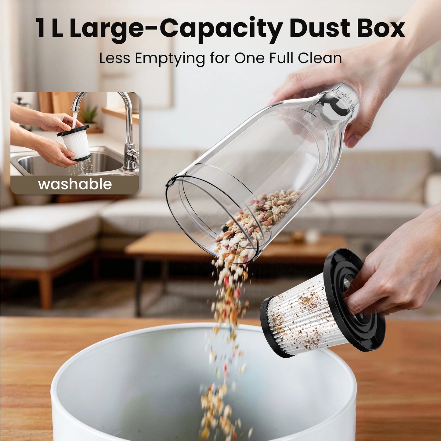 INSE Corded Vacuum Cleaner R7 R6X R3S 3In1 Lightweight