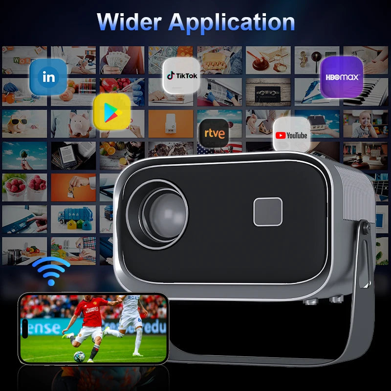 4K Outdoor Projector With WiFi Builtin Speaker And HDMI BT