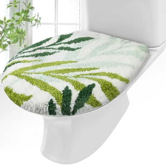 Leaves Toilet Seat Covers Microfiber Plush Lid Cover