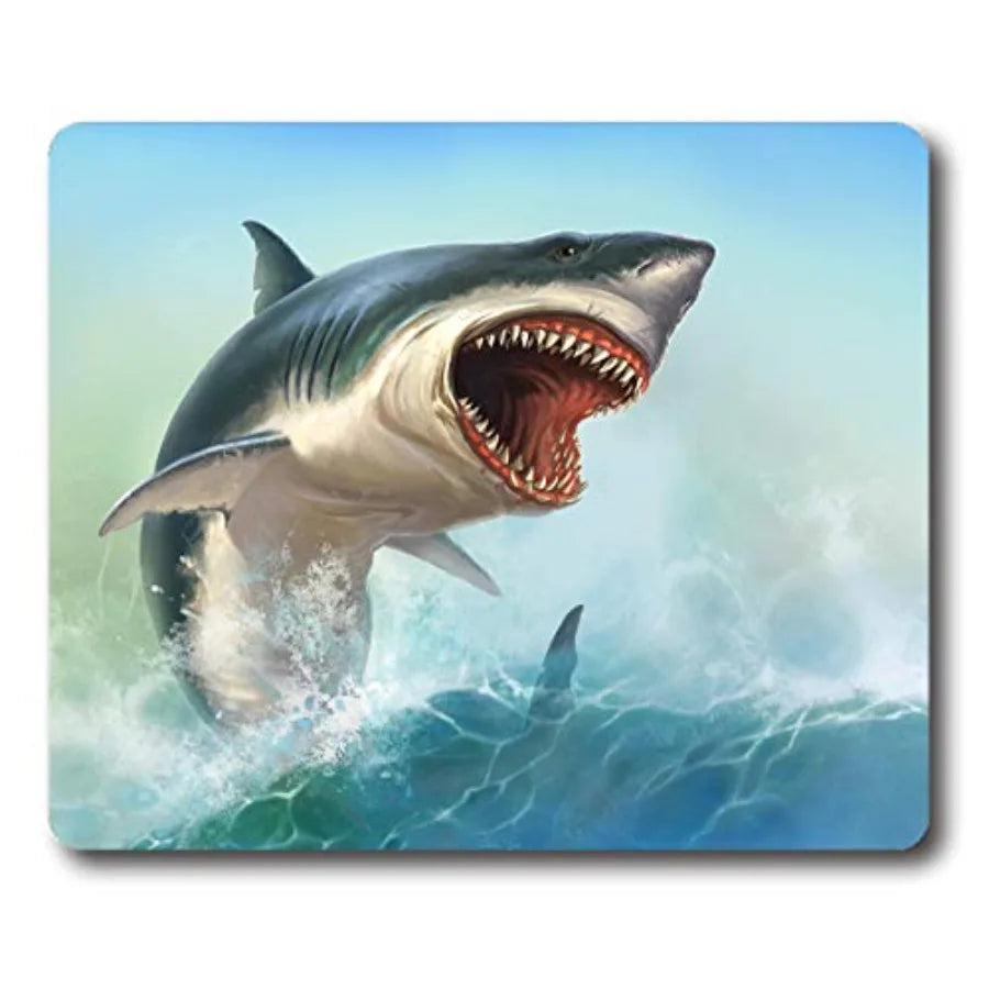 Sunset Wooden Pier Mouse Pad with Non Slip Rubber Base