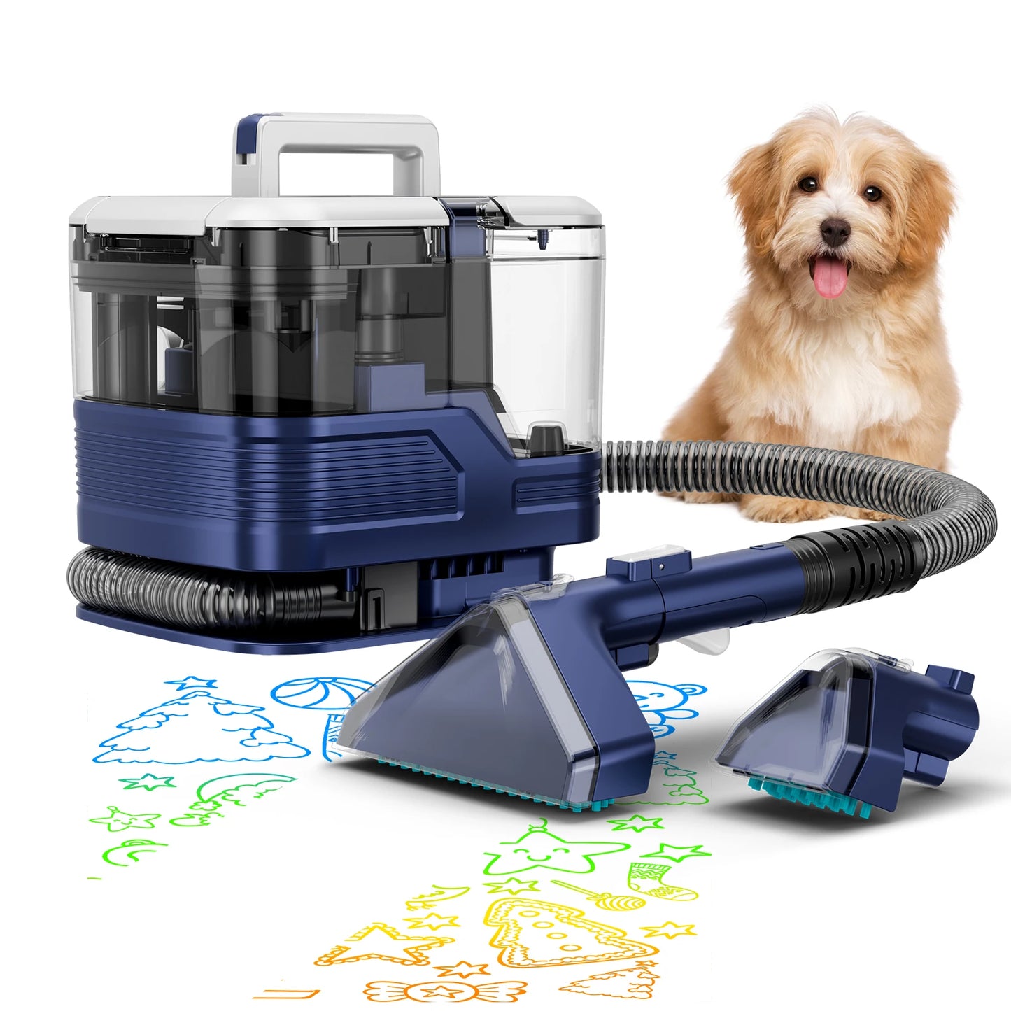 Honki 530W Carpet Cleaner With Strong 20KPa Suction