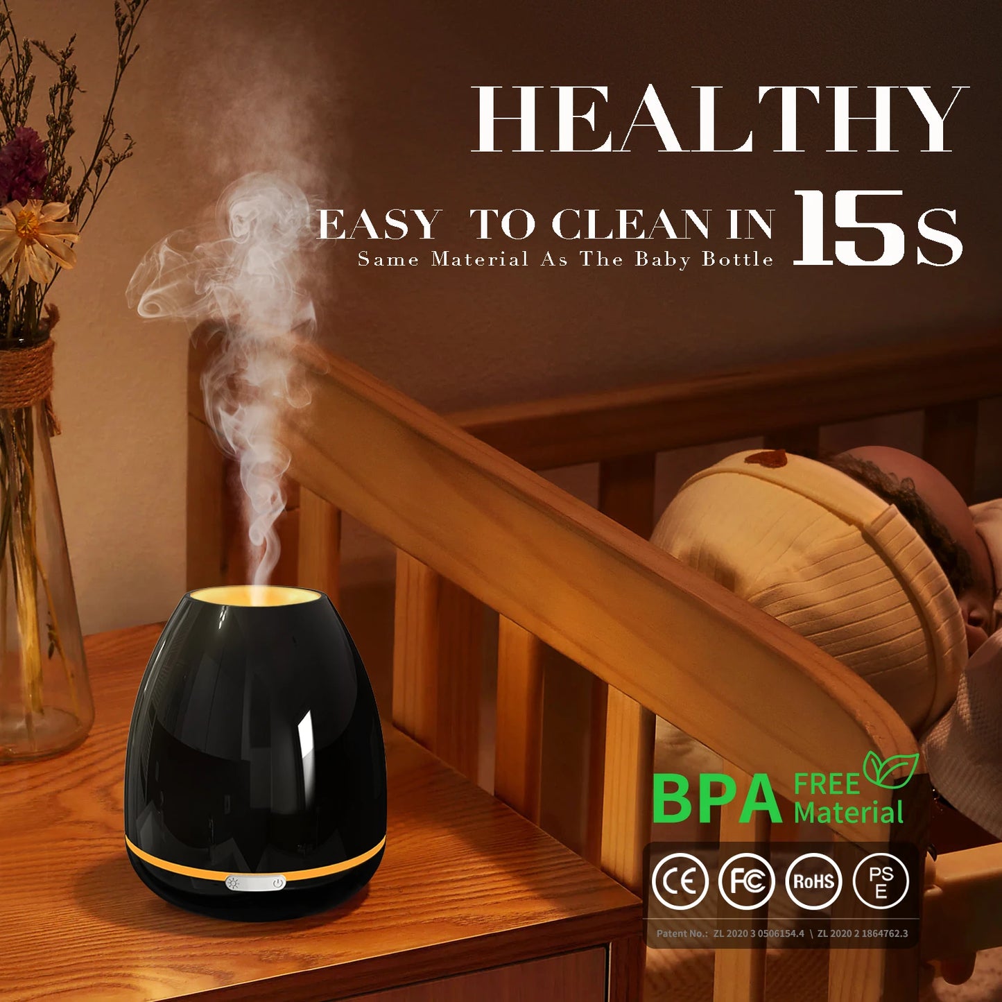 Fashome Desktop Ultrasonic Aromatherapy Diffuser With Cool Mist