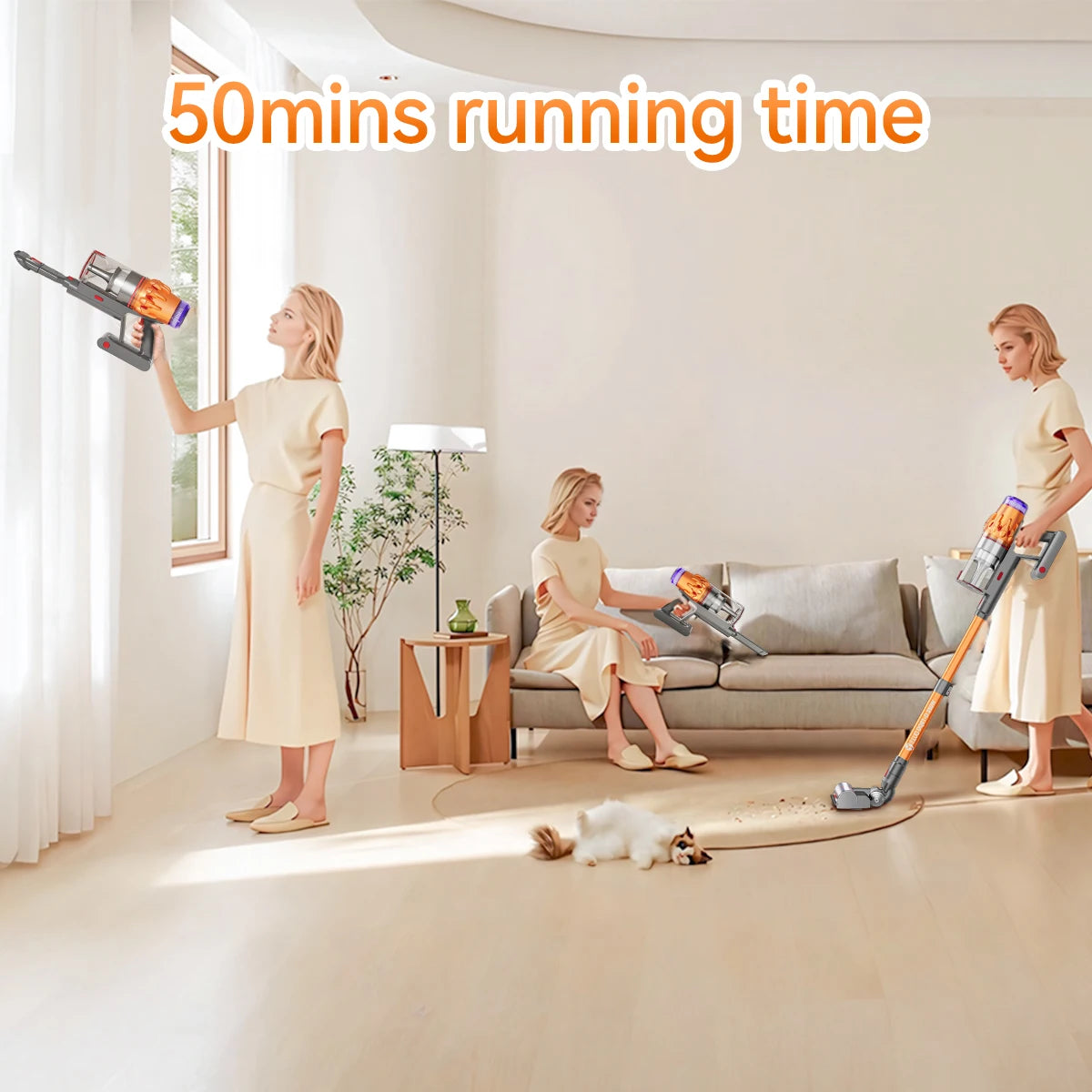 E.LUO Wireless Handheld Vacuum Cleaner With Brushless Motor