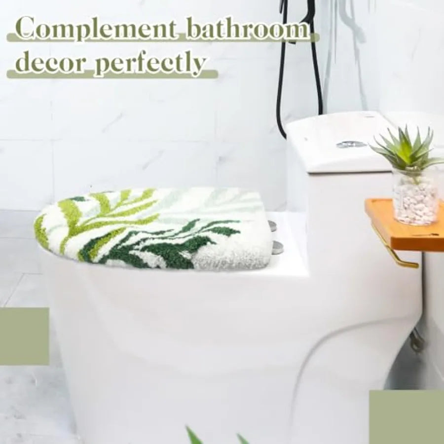 Leaves Toilet Seat Covers Microfiber Plush Lid Cover
