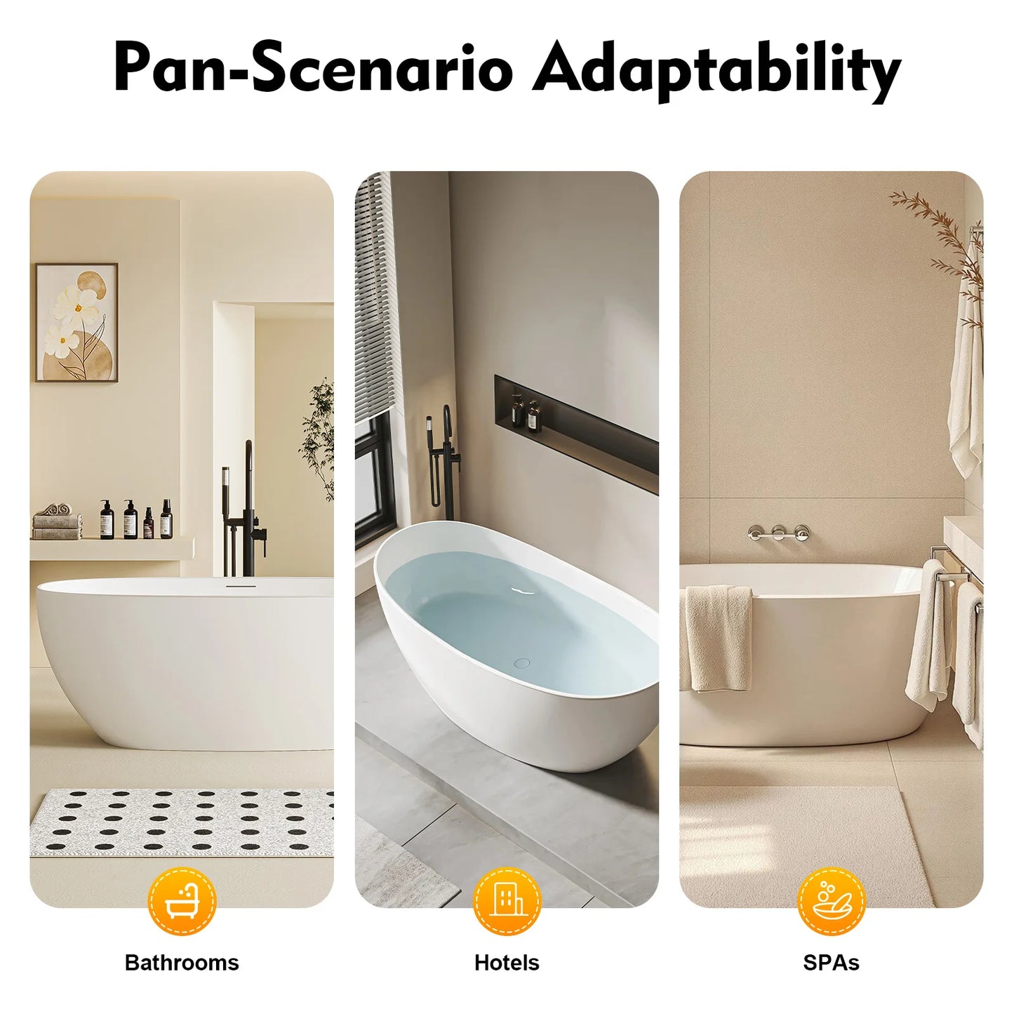 Bathtub Mat With Pillow PVC Bath Cushion, Lightweight And Breathable