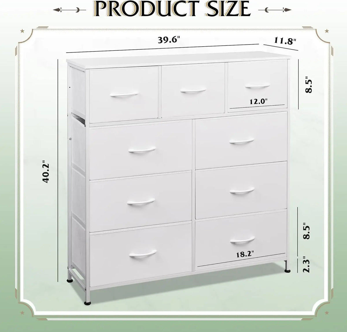 Premium Fabric Storage Cabinet With Steel Frame For Home Space