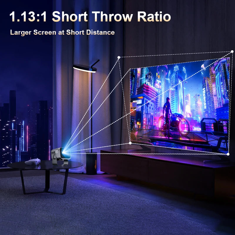 4K Outdoor Projector With WiFi Builtin Speaker And HDMI BT