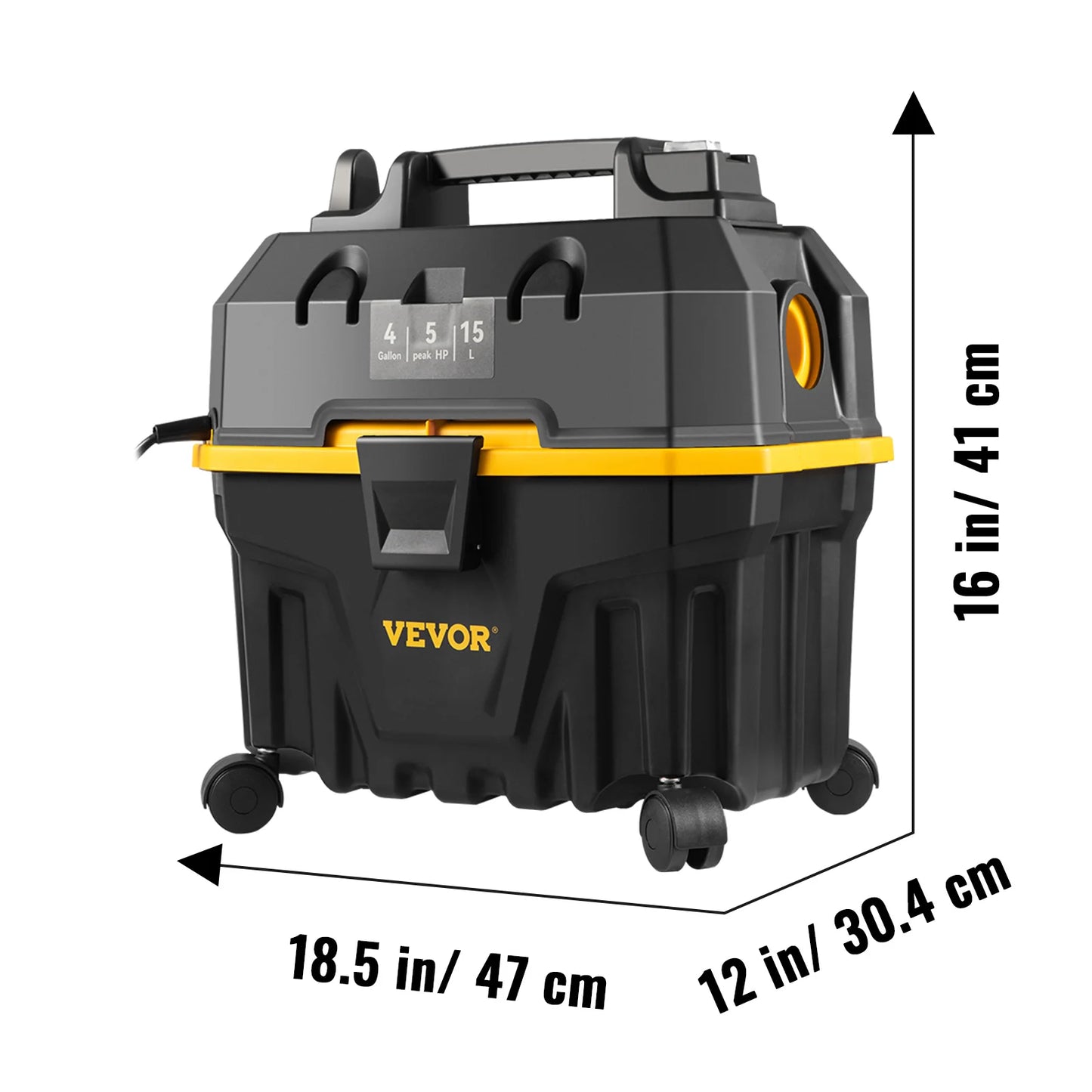 SucceBuy 1200W Wet Dry Vacuum Cleaner For Car And Home