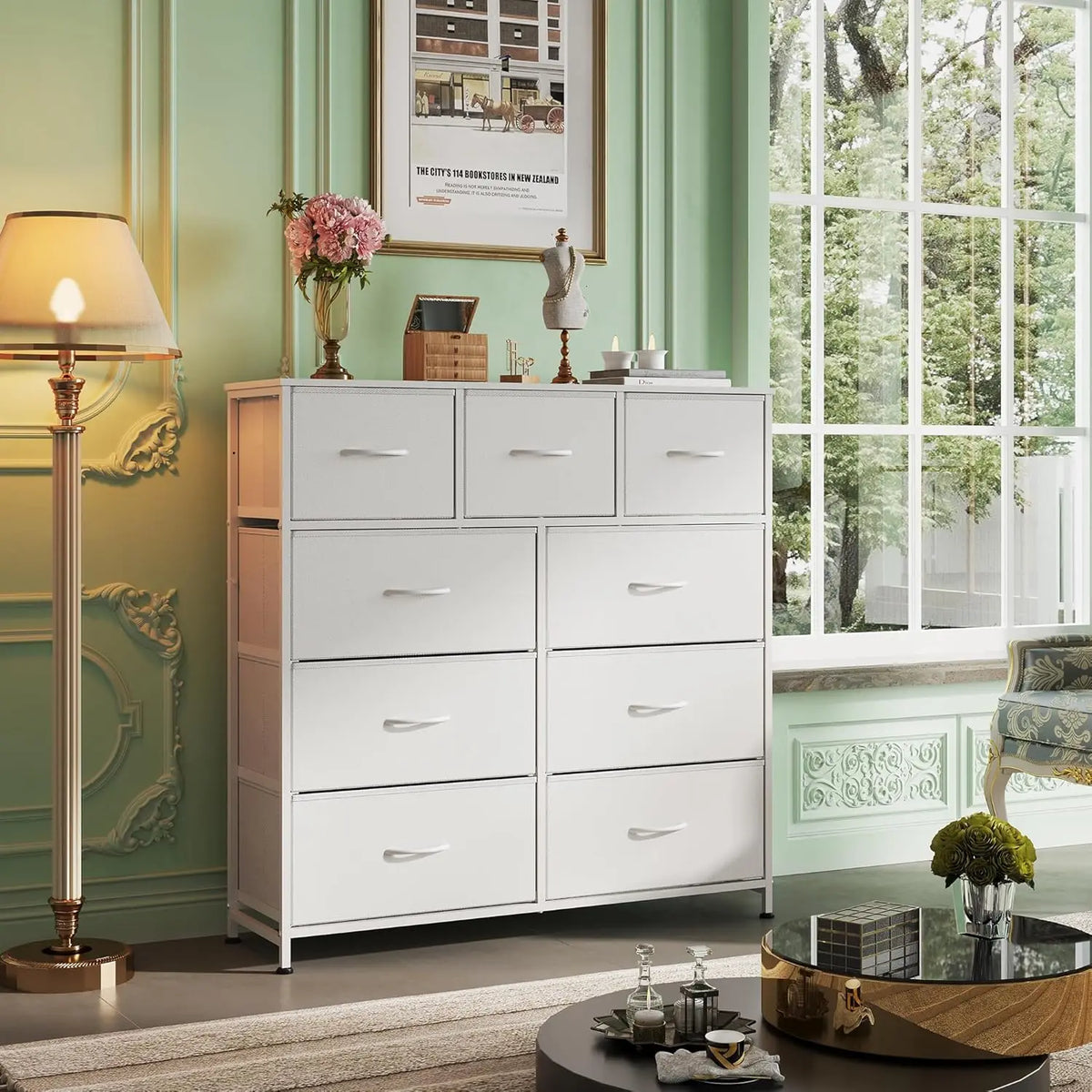 Premium Fabric Storage Cabinet With Steel Frame For Home Space