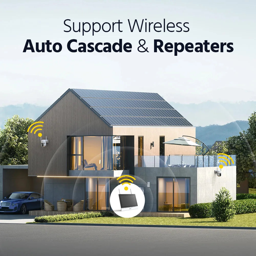 ANNKE Wireless 4MP Solar Outdoor CCTV System With NVR PTZ
