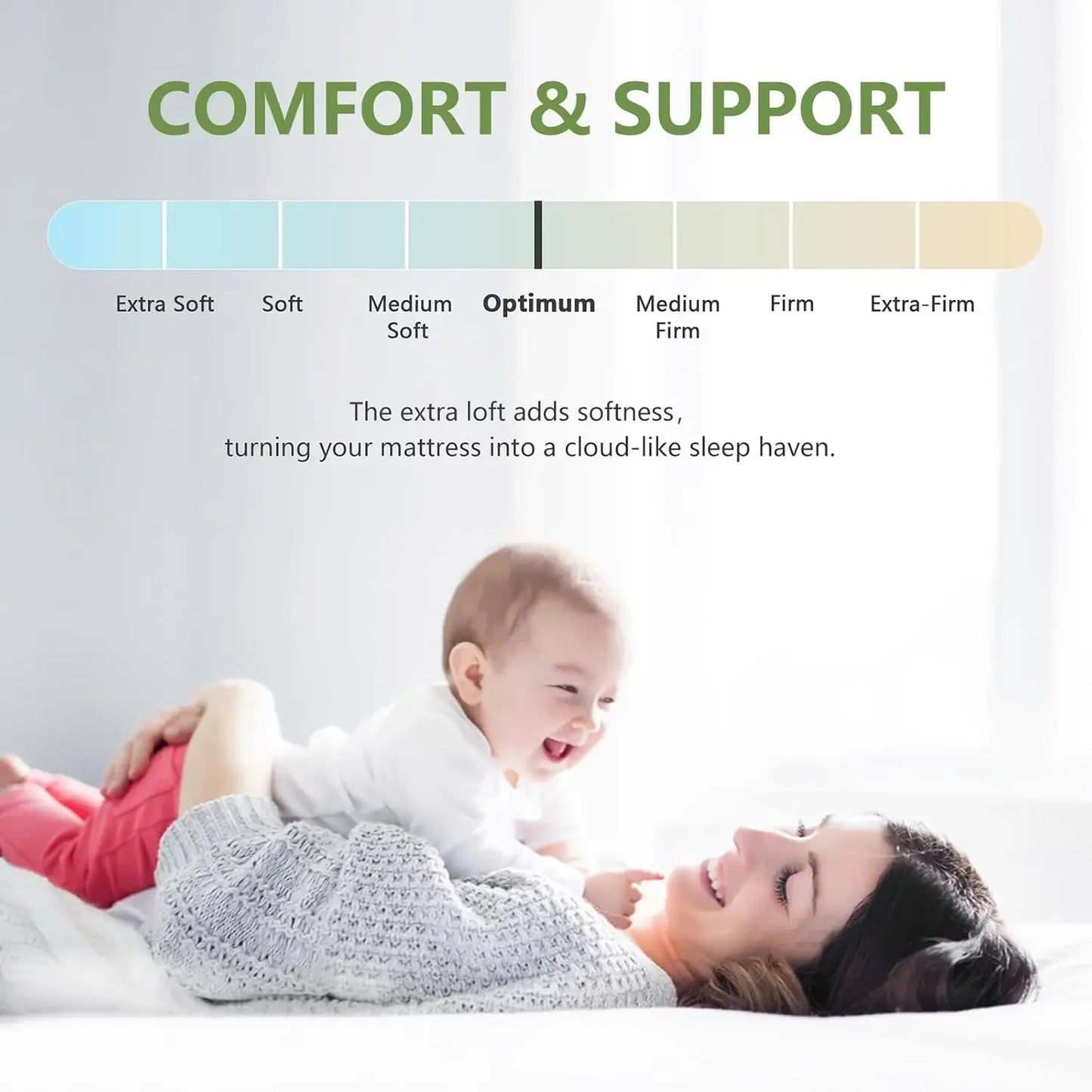 Ultra Soft Bamboo Mattress Topper With Cooling Deep Pockets